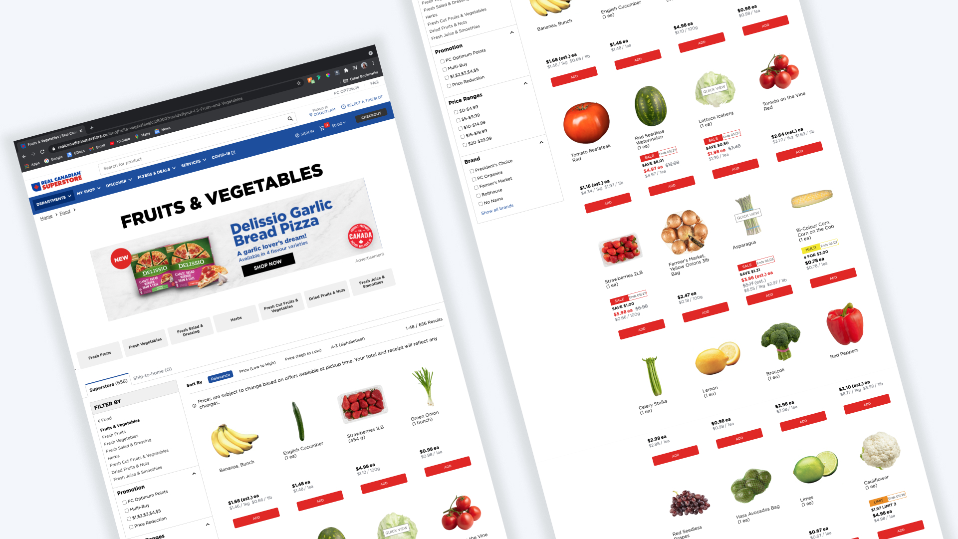 Improving the UX of Superstore's product pages